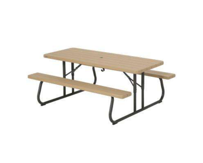 low folding table for picnic