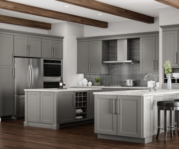 Gray - Kitchen Cabinets - Kitchen - The Home Depot