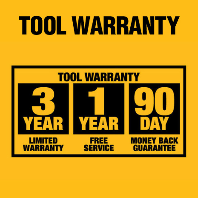 3-Year Limited Warranty, 1-Year Free Service and 90-Day Money Back Guarantee