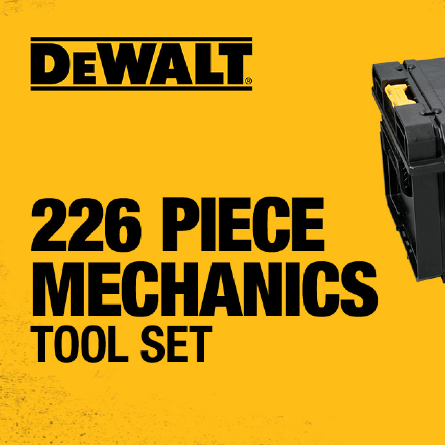 DEWALT Mechanics Tool Set (226Piece) with TOUGHSYSTEM 22 in. Medium