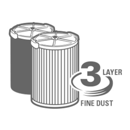 Ridgid 1 Layer Standard Pleated Paper Filter For Most 5 Gal And Larger Ridgid Wet Dry Shop Vacuums Vf4000 The Home Depot