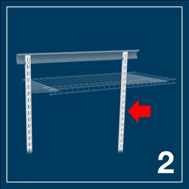 ClosetMaid 2 in. Mounting Hardware for ShelfTrack System2876 The Home Depot