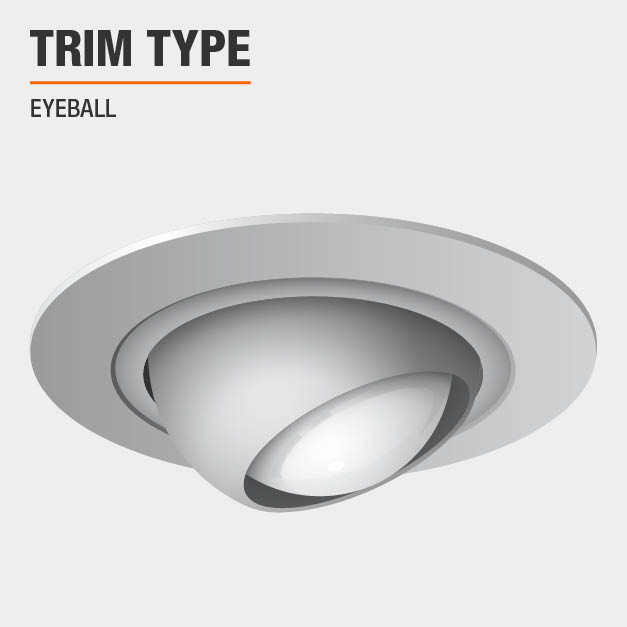 Commercial Electric 4 inch White Recessed Eyeball Trim T18 264 089 Light Fixture