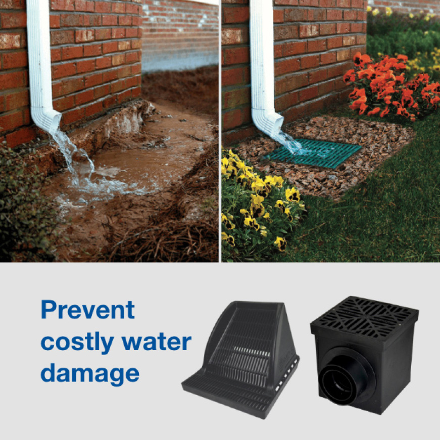 NDS 3 in. Plastic PopUp Drainage Emitter with Elbow322G The Home Depot