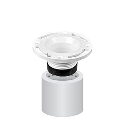 4 In X 3 In Pvc Dwv Hub Closet Flange C4851hd43 The Home Depot