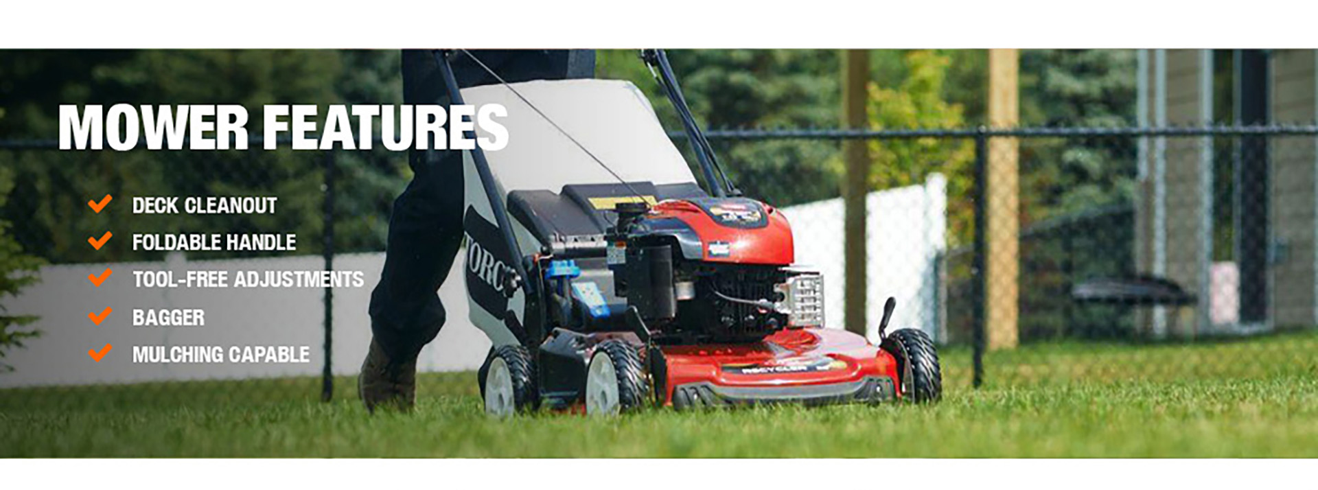 Mower Features Mower Features