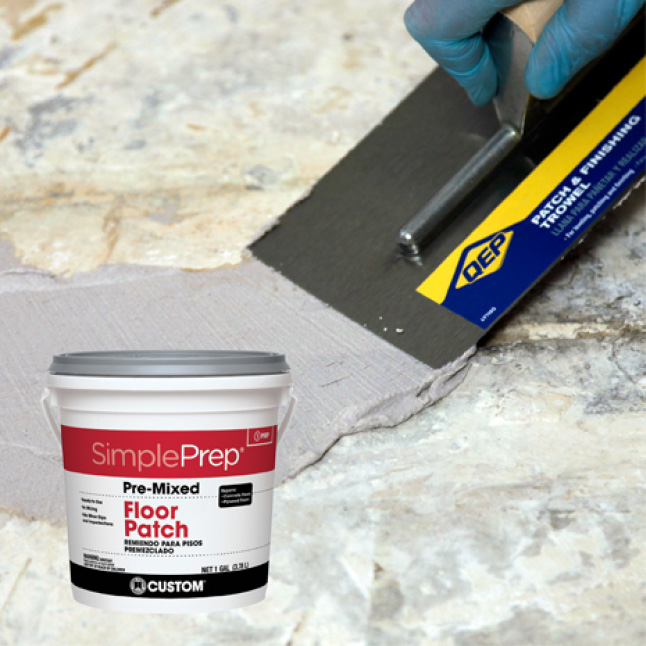 SimplePrep spread on install surface with trowel