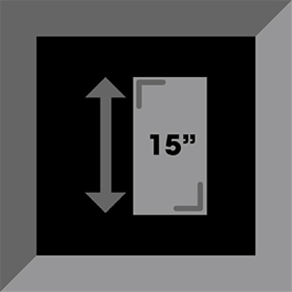 tile size up to 15' long