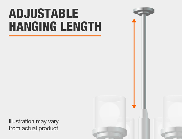 Adjustable hanging length.