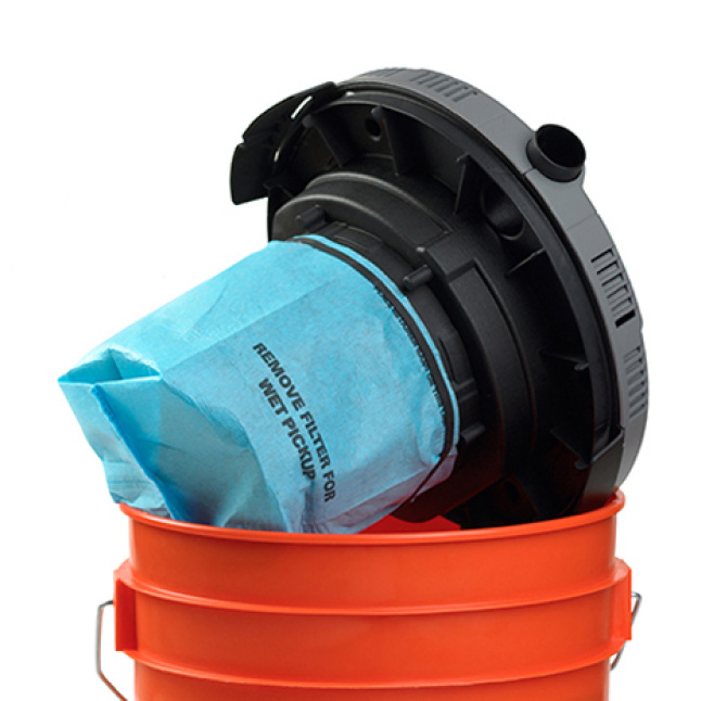 Bucket Head 5 Gal. 1.75Peak HP Wet/Dry Shop Vacuum Powerhead with
