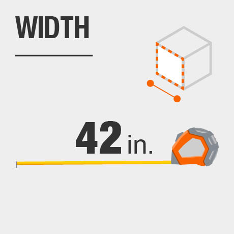 Tool chest width in inches. Tool chest width in inches.