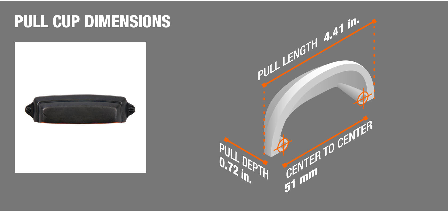 Pull Cup Dimensions Pull Cup Dimensions