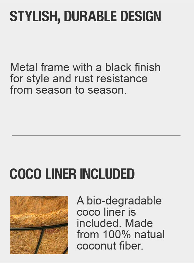 CobraCo 24 in. Canterbury Horse Trough Steel PlanterHTCB24B The