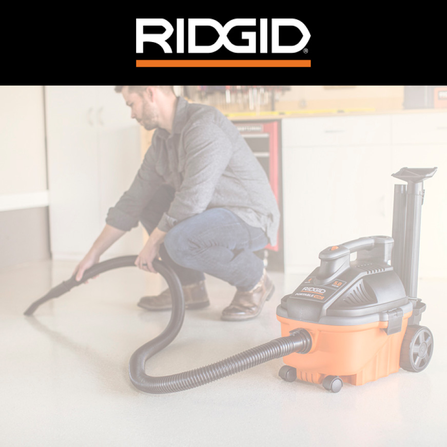 RIDGID 4 Gal. 5.0-Peak HP Portable Wet/Dry Vacuum-WD4070 - The Home Depot