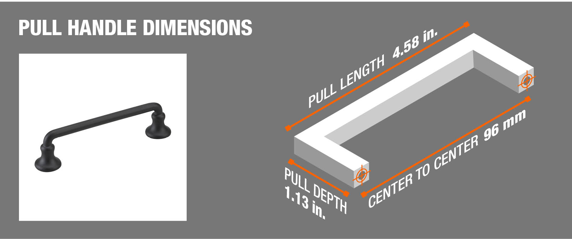 pull handle dimensions pull handle dimensions