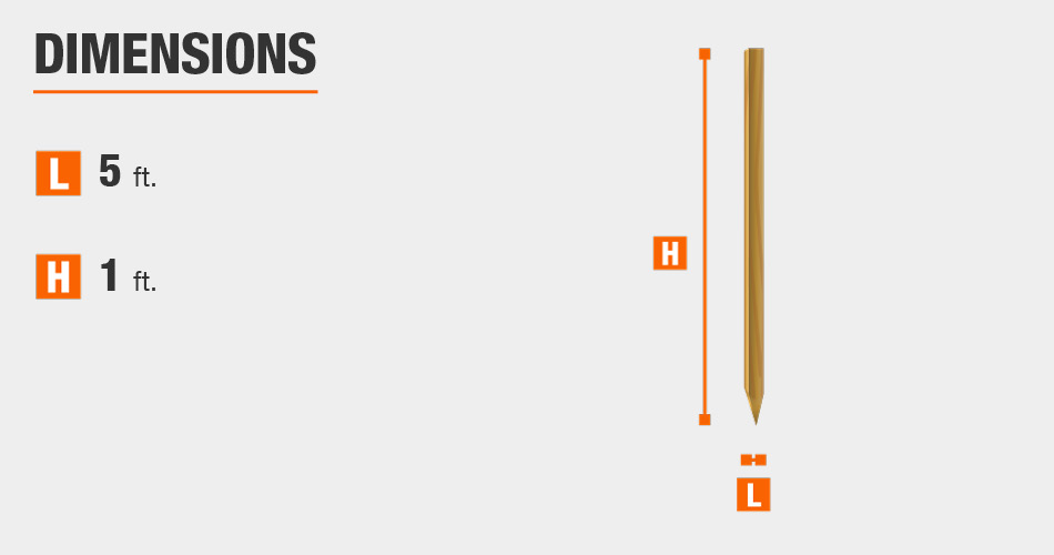 Everbilt 1 in. x 2 in. x 60 in. Oak Fence Post14666 The Home Depot