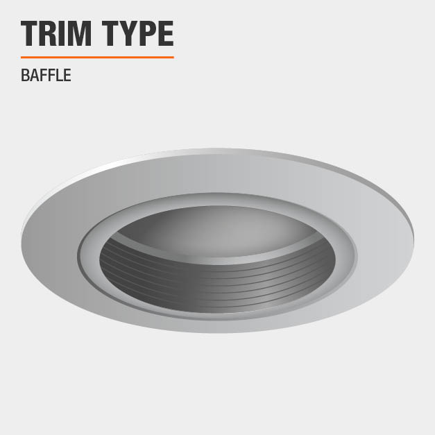 Commercial Electric 6 in. White Airtight Recessed Baffle Trim (6Pack