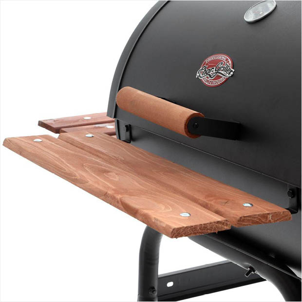 Black charcoal grill from Char-Griller Black charcoal grill from Char-Griller
