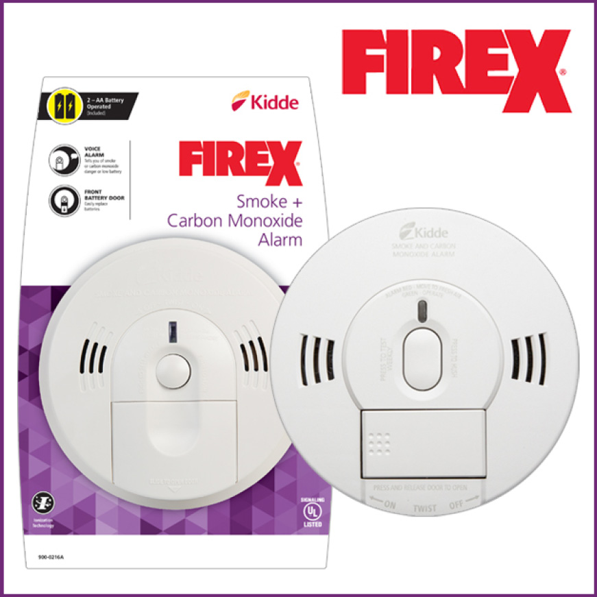 Kidde FireX Hardwire Smoke And Carbon Monoxide Combination Detector ...