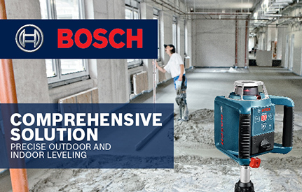 Bosch 1000 ft. Self Leveling Rotary Laser Level with Layout Beam