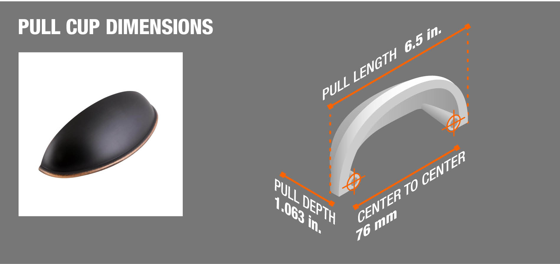 Pull Cup Dimensions Pull Cup Dimensions