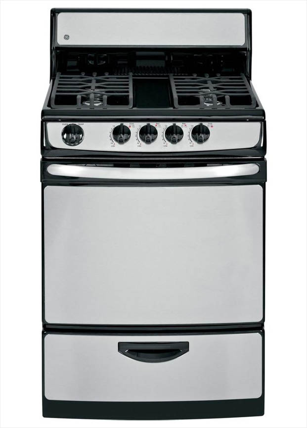 GE 24 in. 3.0 cu. ft. Gas Range in Stainless SteelJGAS02SENSS The