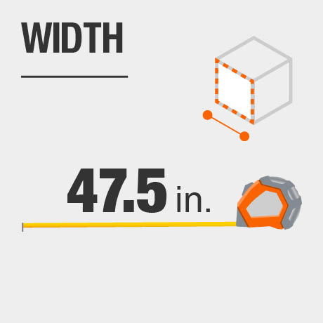 Tool chest width in inches. Tool chest width in inches.