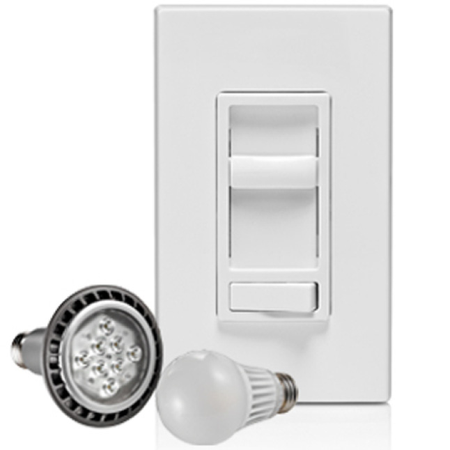 Leviton R6806674POT Dimmer LED/CFL/Incandescent SinglePole Switch