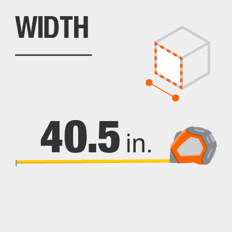 Tool chest width in inches. Tool chest width in inches.
