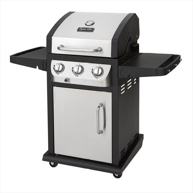 Stainless steel propane grill from Dyna-Glo Stainless steel propane grill from Dyna-Glo