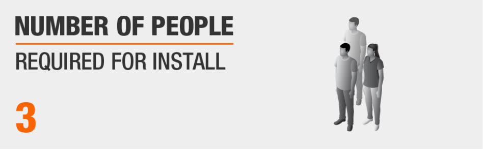 Number of People Needed for Install Number of People Needed for Install