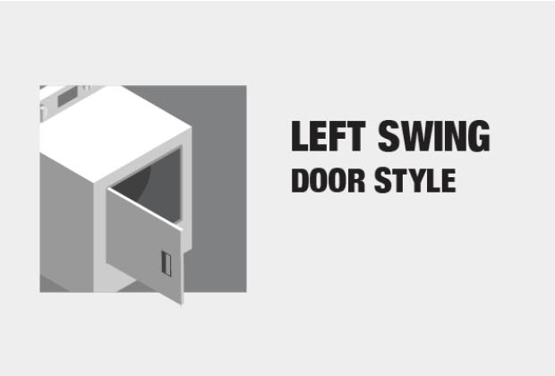 Left Swing Door Style