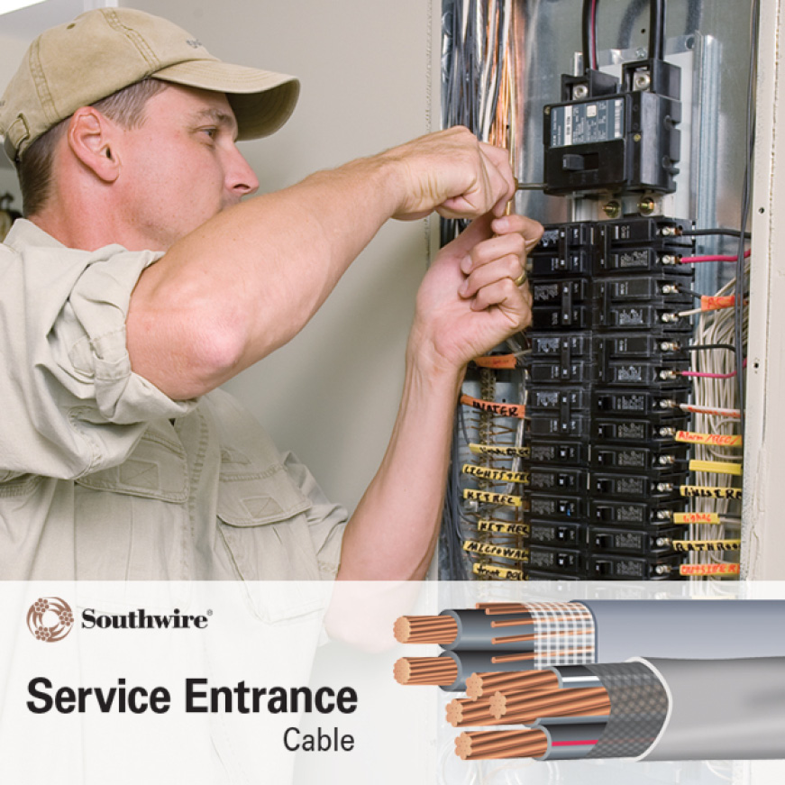 Southwire (By-the-Foot) 3-3-3-5 Gray Stranded CU SER Cable ...
