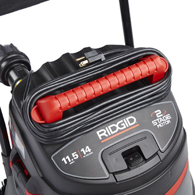 RIDGID 14 Gal. 2-Stage Commercial Wet/Dry Shop Vacuum with ...