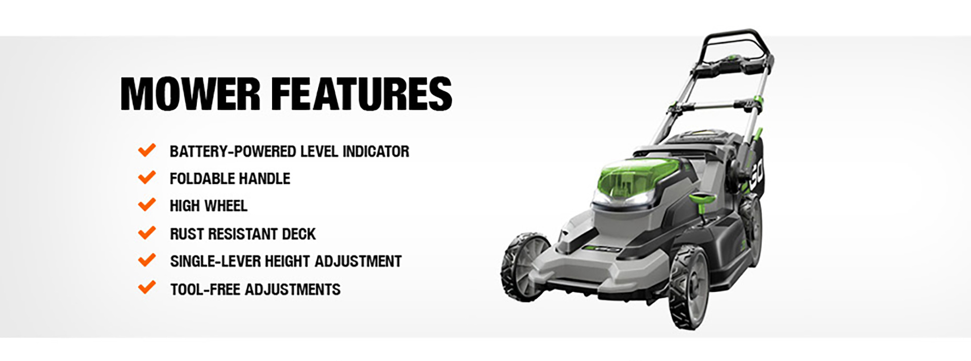 Mower Features Mower Features