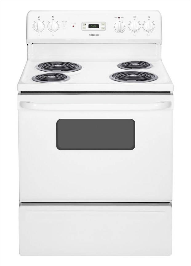 GE 5.0 cu. ft. Electric Range in White-RB526DHWW - The Home Depot