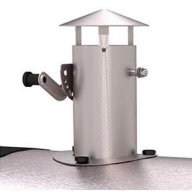 Stainless steel charcoal/wood grill from Dyna-Glo Stainless steel charcoal/wood grill from Dyna-Glo