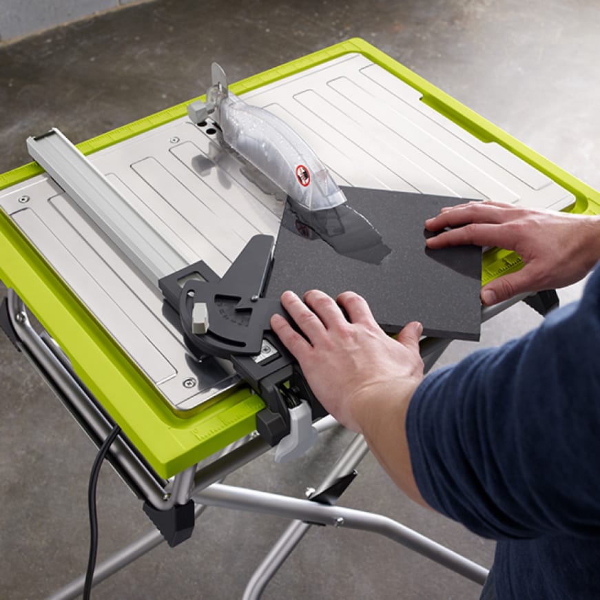 RYOBI 7 in. 4.8 Amp Tile Saw with Stand-WS722SN - The Home Depot