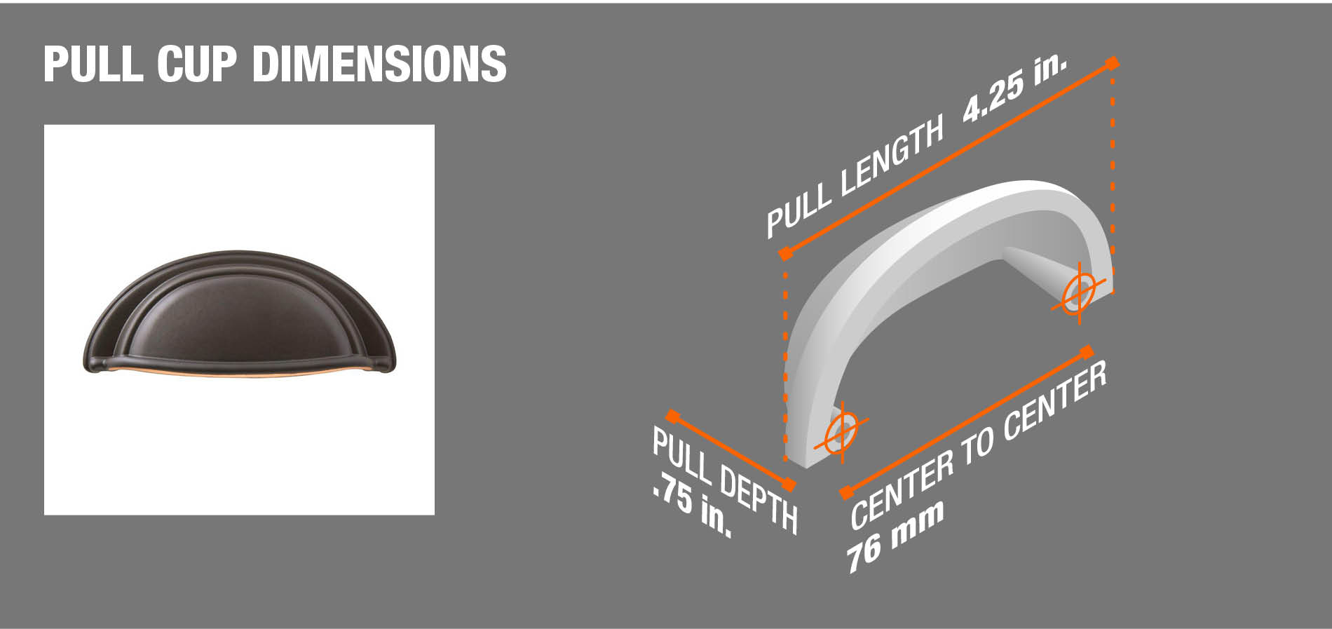 Pull Cup Dimensions Pull Cup Dimensions
