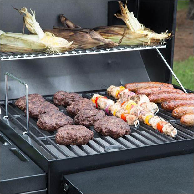Black charcoal/wood grill from Nexgrill Black charcoal/wood grill from Nexgrill