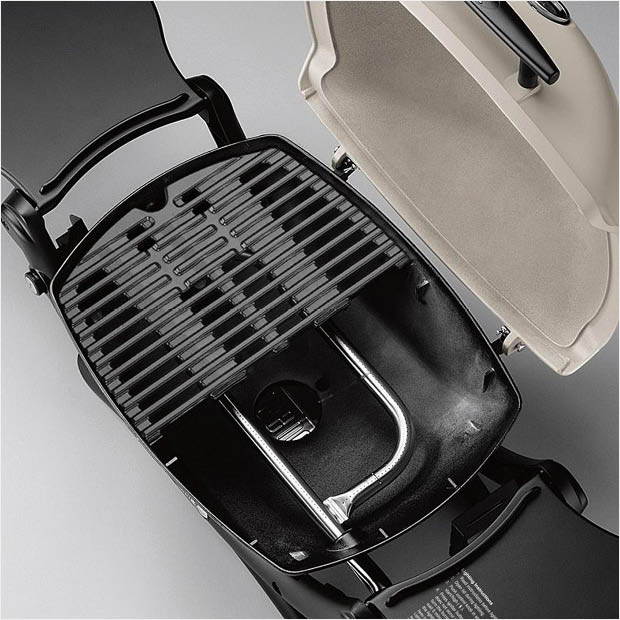Orange propane grill from Weber Orange propane grill from Weber