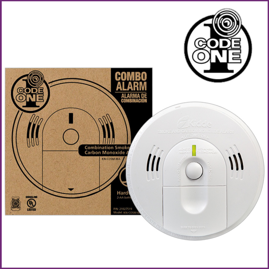 Kidde Code One Hardwired Smoke And Carbon Monoxide Combination Detector ...