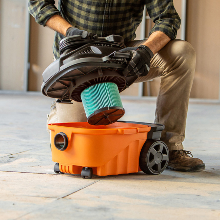 RIDGID 5Layer HEPA Material Pleated Paper Filter for 3 to 4.5 Gal