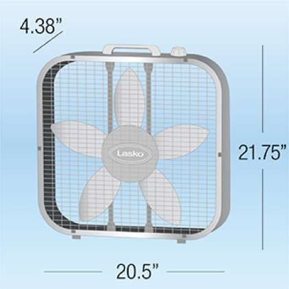 lasko box fan wattage