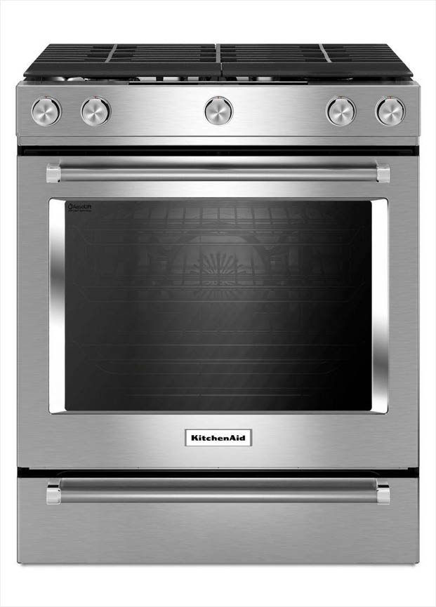 KitchenAid 5.8 cu. ft. SlideIn Gas Range with SelfCleaning Convection