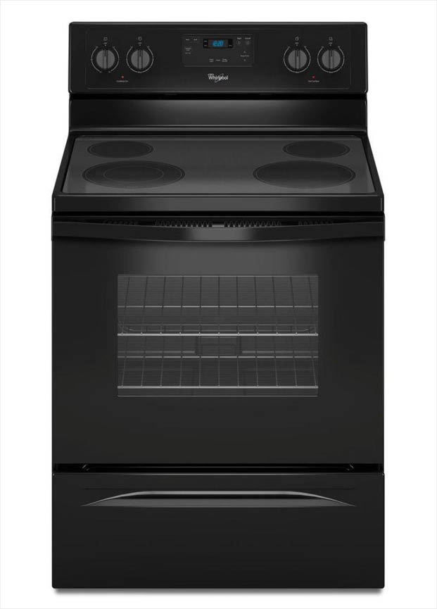 Whirlpool 30 In. 4.8 Cu. Ft. Electric Range In Black-WFE320M0EB - The ...