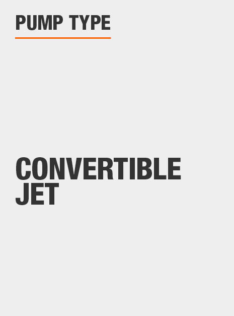 Everbilt 1 Hp Convertible Jet Pump Dp550c The Home Depot