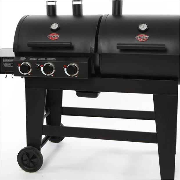 Char Griller Double Play 1260 Sq In 3 Burner Gas And Charcoal Grill