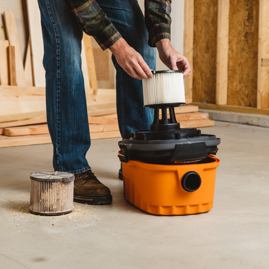 RIDGID 1Layer Standard Pleated Paper Filter for 3 to 4.5 Gal. RIDGID