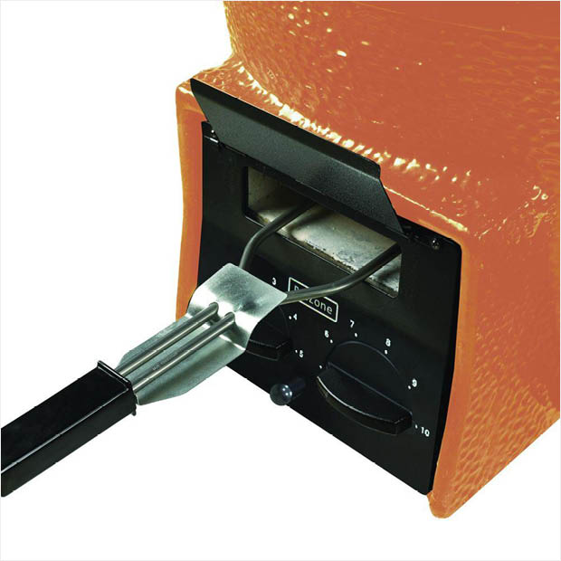 Orange charcoal grill from Vision-Grills Orange charcoal grill from Vision-Grills